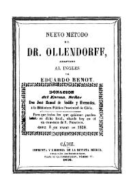 Método del Dr. Ollendorff, para aprender a leer, hablar y escribir un idioma cualquiera