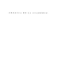 Academia : Boletín de la Real Academia de Bellas Artes de San Fernando. Primer semestre 1976. Número 42. Crónica de la Academia