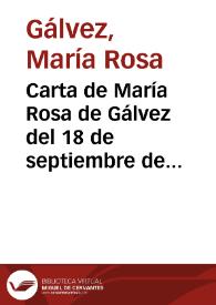 Carta de María Rosa de Gálvez del 18 de septiembre de 1804 a Carlos IV solicitando la exención de la devolución de los gastos de imprenta de sus 