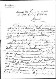 Carta de Emilio Arteaga a Rafael Altamira. México, 23 de enero de 1910