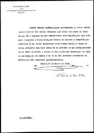 Carta de Fausto Orozco Castro a Rafael Altamira. México, 27 de enero de 1910