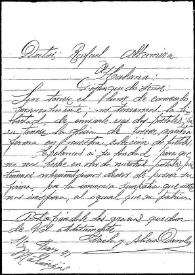 Carta de Criela [...] y Alicia Darolg a Rafael Altamira. [Febrero 1910]