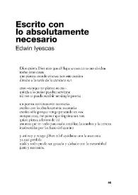 Escrito con lo absolutamente necesario
