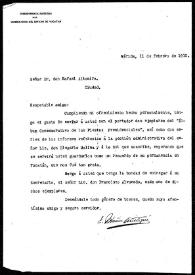 Carta de Enrique Muñoz Aristegui a Rafael Altamira. Mérida, 11 de febrero de 1910