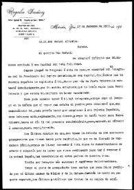 Carta de Rogelio Suárez a Rafael Altamira. Mérida (Yucatán, México), 17 de febrero de 1910