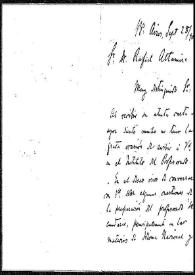 Carta de Wilhelm Keiper, director del Instituto del Profesorado, a Rafael Altamira. Buenos Aires, 28 de septiembre de 1909