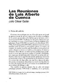 Las Reuniones de Luis Alberto de Cuenca
