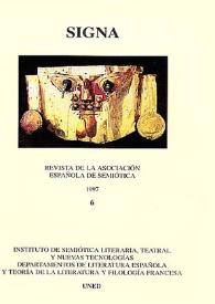 Signa : revista de la Asociación Española de Semiótica. Núm. 6, 1997