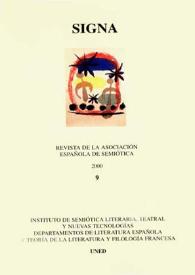 Signa : revista de la Asociación Española de Semiótica. Núm. 9, 2000