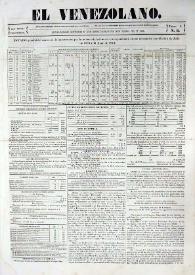 El Venezolano. Núm. 3, lunes 7 de agosto de 1840