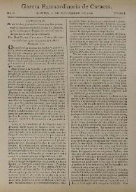Gazeta de Caracas. Núm. 6, martes 15 de noviembre de 1808