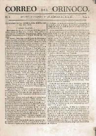 Correo del Orinoco. Núm. 6, 1º de agosto de 1818