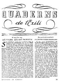 Quaderns de l'exili. Any II, núm. 9, setembre-octubre 1944