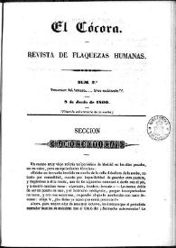 El Cócora. Núm. 2, 8 de junio de 1860