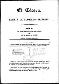 El Cócora. Núm. 4, 18 de junio de 1860