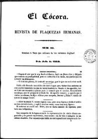 El Cócora. Núm. 10, 9 de julio de 1860