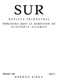 Sur : revista trimestral. Año II, verano 1932