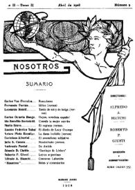 Nosotros [Buenos Aires]. Tomo II, núm. 9, abril de 1908