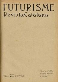 Futurisme: revista catalana. Núm. 3, 1 juliol 1907