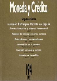 Moneda y Crédito. Núm. 194, 1992