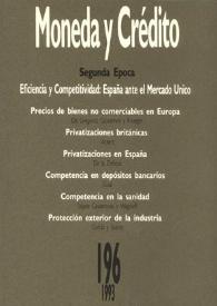 Moneda y Crédito. Núm. 196, 1993