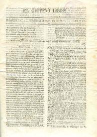 El quiteño libre. Año I, trimestre I, núm. 1, domingo 12 de mayo de 1833