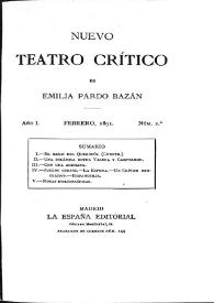 Nuevo Teatro Crítico. Año I, núm. 2, febrero de 1891