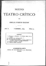 Nuevo Teatro Crítico. Año II, núm. 14, febrero de 1892