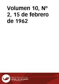 Ibérica por la libertad. Volumen 10, Nº 2, 15 de febrero de 1962