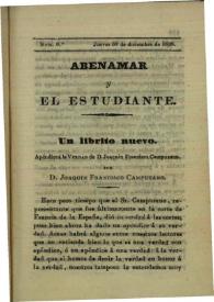 Abenamar y el estudiante. Núm. 9, jueves 30 de diciembre de 1838