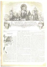 El museo universal. Núm. 1, Madrid 15 de enero de 1857, Año I