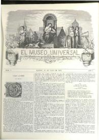 El museo universal. Núm. 9, Madrid 15 de mayo de 1857, Año I