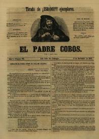 El padre Cobos. Año I, Número VII, 5 de noviembre de 1854
