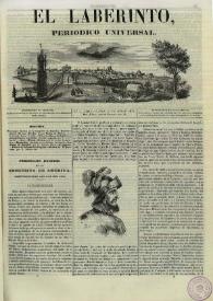 El laberinto. Núm. 5, lunes 1º de enero 1844