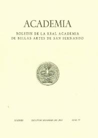 Academia : Anales y Boletín de la Real Academia de Bellas Artes de San Fernando. Núm. 77, segundo semestre, 1993