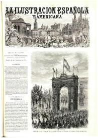 La Ilustración española y americana. Año XV. Núm. 27. Madrid, 25 de setiembre de 1871 [sic]