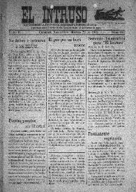 El intruso. Tri-Semanario Joco-serio netamente independiente. Tomo II, núm. 102, martes 22 de noviembre de 1921