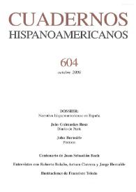 Cuadernos Hispanoamericanos. Núm. 604, octubre 2000
