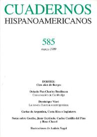 Cuadernos Hispanoamericanos. Núm. 585, marzo 1999