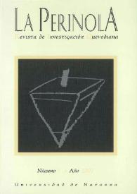La Perinola : revista de investigación quevediana. Núm. 5, 2001