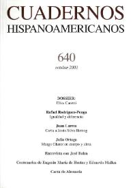 Cuadernos Hispanoamericanos. Núm. 640, octubre 2003