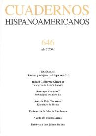 Cuadernos Hispanoamericanos. Núm. 646, abril 2004