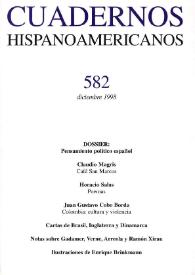 Cuadernos Hispanoamericanos. Núm. 582, diciembre 1998