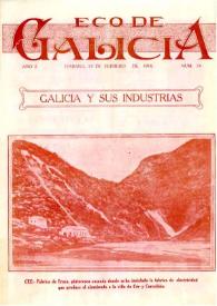 Eco de Galicia (A Habana, 1917-1936) [Reprodución]. Núm. 34 febreiro 1918