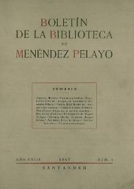 Boletín de la Biblioteca de Menéndez Pelayo. 1947/4