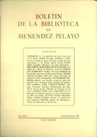 Boletín de la Biblioteca de Menéndez Pelayo. 1991