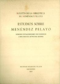 Boletín de la Biblioteca de Menéndez Pelayo. 1994 (extra)