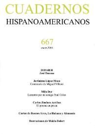 Cuadernos Hispanoamericanos. Núm. 667, enero 2006