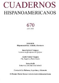 Cuadernos Hispanoamericanos. Núm. 670, abril 2006