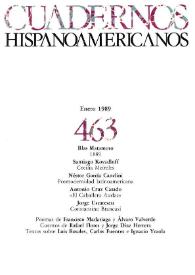 Cuadernos Hispanoamericanos. Núm. 463, enero 1989